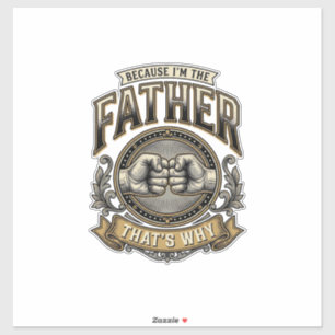 Lustiges Vater-Faust-Anstoßen Vintage-Gravur-Shirt Aufkleber