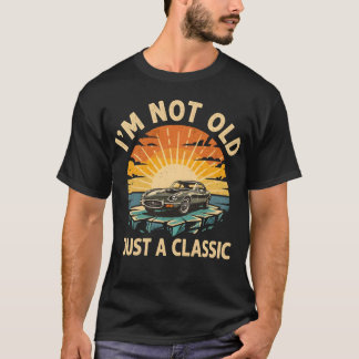 Lustiges Vater-Geschenk Vintage Retro Auto T-Shirt