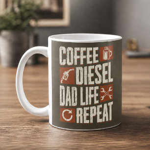Lustiges Vater-Leben-Geschenk Kaffeetasse