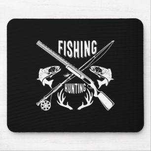 Lustiges Vatertag-Geschenk für Angler und Jäger  Mousepad