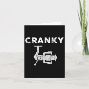 Lustiges Vatertags-Angler-Shirt für Männer Cranky Karte