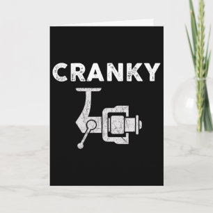 Lustiges Vatertags-Angler-Shirt für Männer Cranky Karte