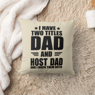 Lustiges Vatertagsgeschenk Bester Gastgeber-Vater Kissen
