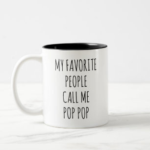 Lustiges Vatertagsgeschenk Meine Lieblingsmenschen Zweifarbige Tasse