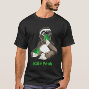 Lustiges Veganer Faultier Grünkohl Vegetarisches G T-Shirt