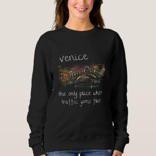 Lustiges Venedig Italien Souvenir handgezeichnetes Sweatshirt