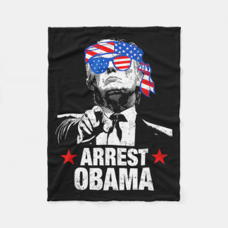 Lustiges Verhaften Obama 2025 Shirt Verhaften Obam Fleecedecke