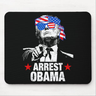 Lustiges Verhaften Obama 2025 Shirt Verhaften Obam Mousepad