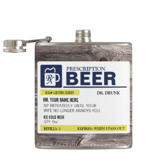 Lustiges Verordnungs-Bier Flachmann