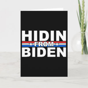 Lustiges Versteckspiel vor Biden - Anti Joe - Trum Karte
