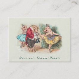 Lustiges Vintag Tanz-Studio/Lehrer-Visitenkarte Visitenkarte