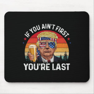 Lustiges Vintage 4. Juli Donald Trump Trinken Mich Mousepad