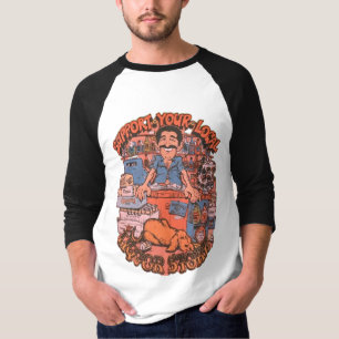 Lustiges Vintage-70er-Jahre-Style-Alkohol-Bier-Shi T-Shirt