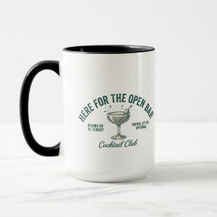 Lustiges Vintage-Cocktail-Party-Design Tasse