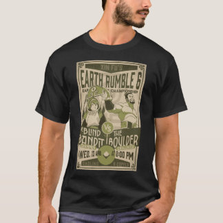 Lustiges Vintage-Earth-Rumble-6-Plakat T-Shirt