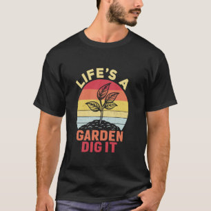 Lustiges Vintage-Gartenbau-Zitat Garten für wen Li T-Shirt