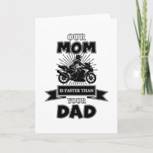 Lustiges Vintage-Geschenk für Motorradfahrer Karte