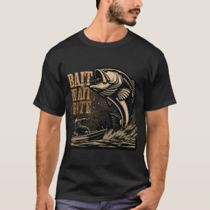 Lustiges Vintage Grün Außenborder Motor Bootdesign T-Shirt
