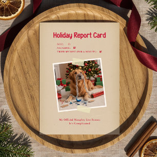 Lustiges Vintage-Hundefoto Weihnachts-Feiertags-Po Feiertagspostkarte