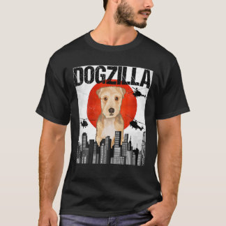 Lustiges Vintage-Japanisches Dogzilla Lakeland Ter T-Shirt
