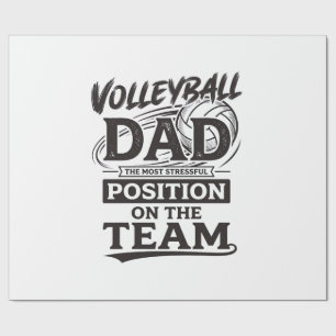 Lustiges Vintage-Mannschaftspositions-Shirt für Vo Geschenkpapier