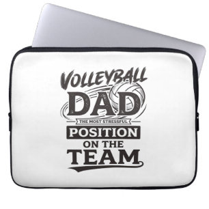 Lustiges Vintage-Mannschaftspositions-Shirt für Vo Laptopschutzhülle