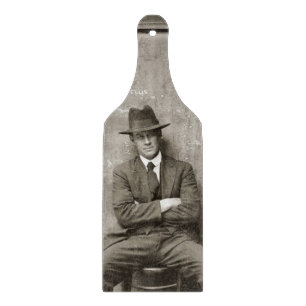 Lustiges Vintage-Mugshot eines Mafia-Gangsters Schneidebrett