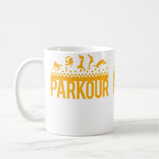 Lustiges Vintage-Parkour-Laufen Weihnachtsgeschenk Kaffeetasse
