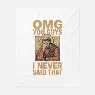 Lustiges Vintage religiöses Facepalm-Zitat-Shirt-D Fleecedecke