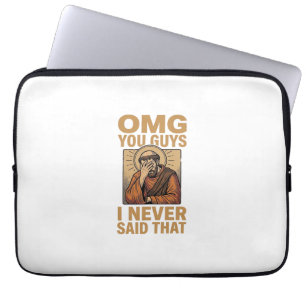Lustiges Vintage religiöses Facepalm-Zitat-Shirt-D Laptopschutzhülle