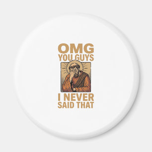 Lustiges Vintage-Religiöses-Facepalm-Zitat-Shirt-D Magnet