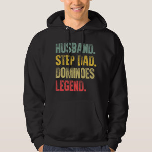 Lustiges Vintage-Shirt Ehemann Stiefvater Domino L Hoodie