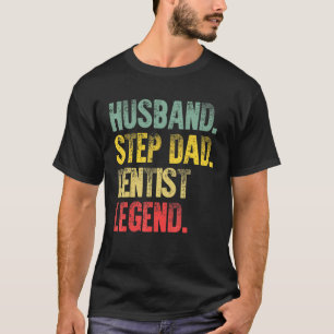 Lustiges Vintage-Shirt Ehemann Stiefvater Zahnarzt T-Shirt