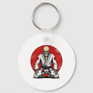 Lustiges Vintage-Skelett Brasilianisches Jiu-Jitsu Schlüsselanhänger