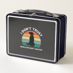 Lustiges Vintage-Sonnenuntergangs-Geschenk für Hun Metall Brotdose