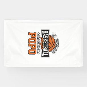 Lustiges Vintage-Sportdesign Basketball Popo_1 Banner