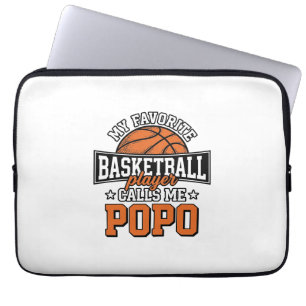 Lustiges Vintage-Sportdesign Basketball Popo_1 Laptopschutzhülle