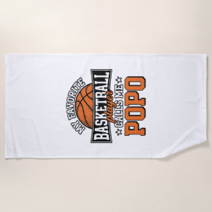 Lustiges Vintage-Sportdesign Basketball Popo_1 Strandtuch