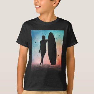 Lustiges Vintage-Surf-Design für Frauen Surfen Mäd T-Shirt