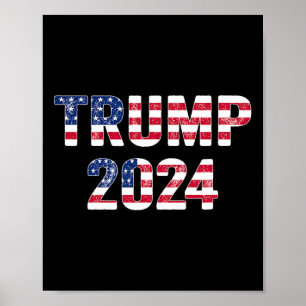 Lustiges Vintage-Trump-Geschenk zur Wahl 2024 für Poster