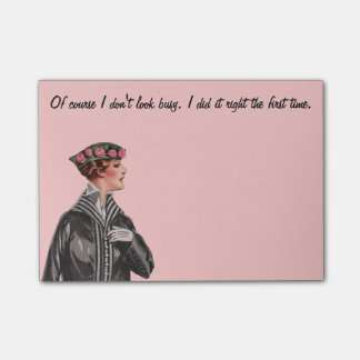 Lustiges Vintages Post-it Klebezettel