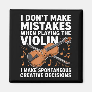 Lustiges Violinendesign für Männer Frauen Orcheste Magnet