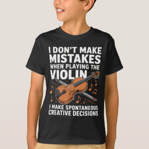 Lustiges Violinendesign für Männer Frauen Orcheste T-Shirt