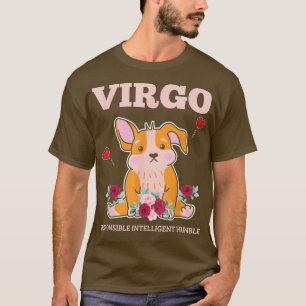 Lustiges Virgo-Sternzeichen Hund Corgi Ästhetik As T-Shirt
