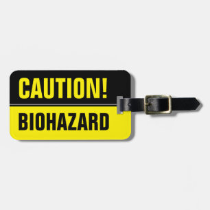 Lustiges Vorsicht-Biohazard-Schild Reisegepäckanhä Gepäckanhänger