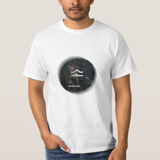 Lustiges Waage-Tierkreis-Symbol-Universum sind Sie T-Shirt (Vorderseite)