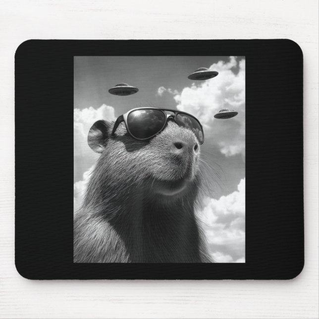Lustiges Waldmurmeltier-Selfie mit UFO Groundhog D Mousepad (Vorne)