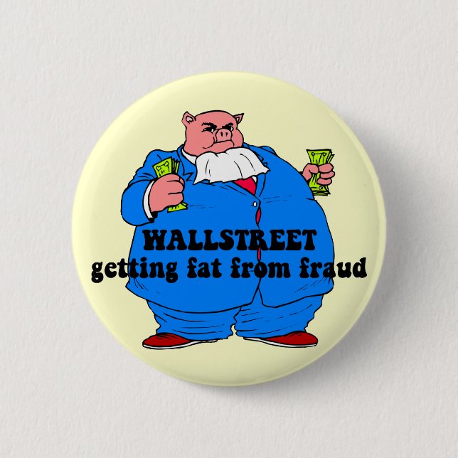 Lustiges wallstreet button (Vorderseite)