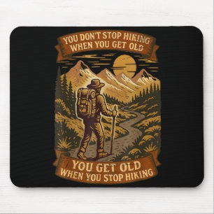 Lustiges Wander-Geschenk Wandern Liebhaber Outdoor Mousepad