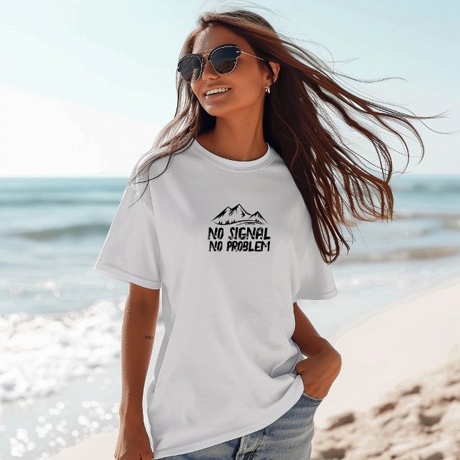 Lustiges Wander-Shirt Kein Signal Kein Problem sch T-Shirt (Von Creator hochgeladen)